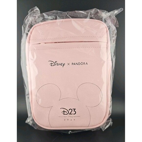 2024 D23 Expo Pandora Exclusive Pink Crossbody Sling Bag Purse Disney, NEW - Picture 1 of 8
